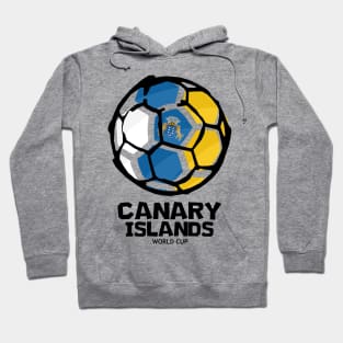 Canary Islands Football Country Flag Hoodie